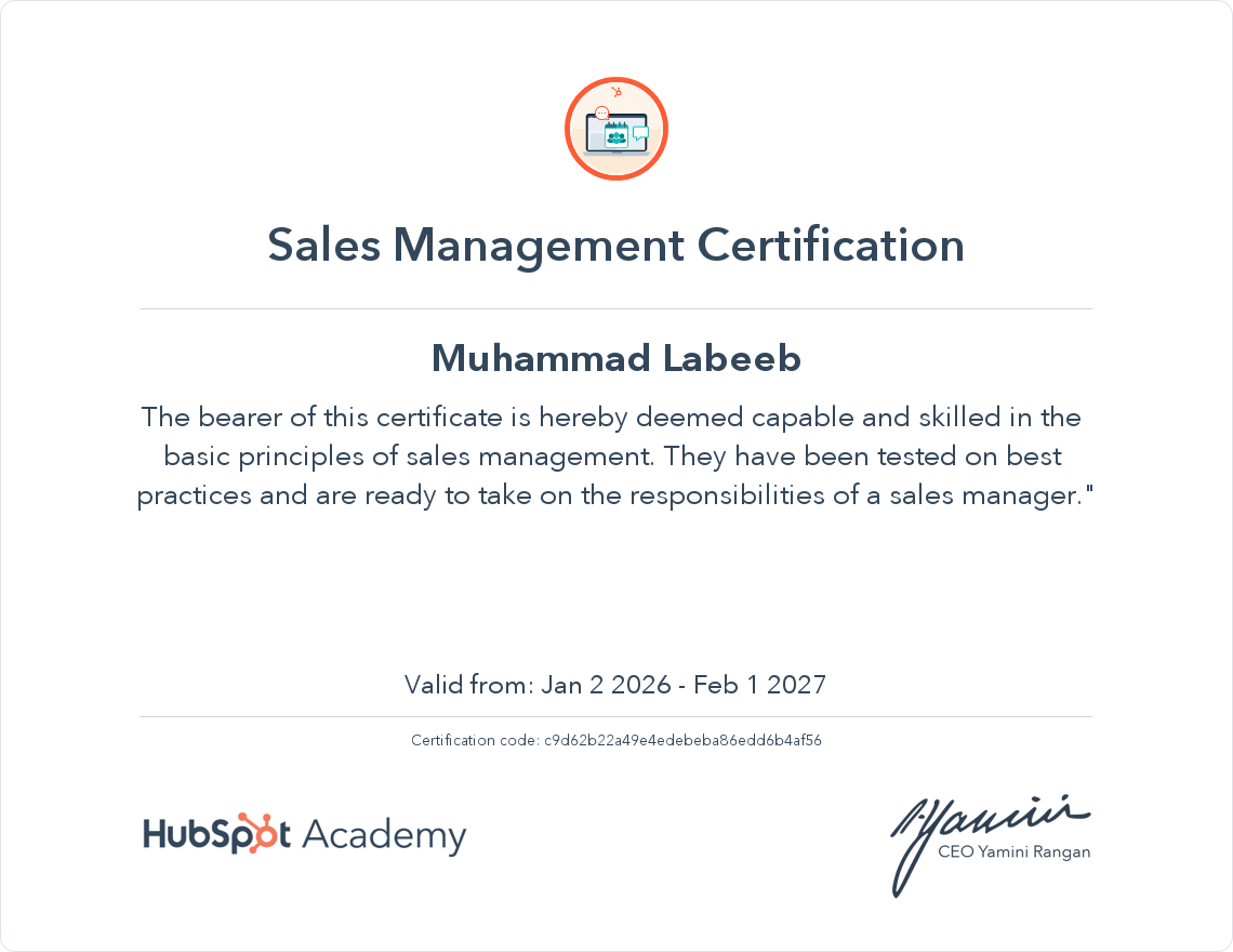 Sales Management